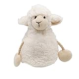 Land-Haus-Shop Eierwärmer Schäfchen Plüsch Schaf oder Hase Häschen Frühstück Eier Wärmer Tischdeko Deko (1x Schäfchen groß)