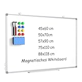 DOLLAR BOSS Magnetisches Whiteboard, 45 x 60cm magnettafel...