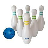 alldoro 60131 XXL Bowling Spiel mit 6 Pins & Kugel, 42 cm...