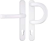 Schmalrahmen- Garnituren Haustür weiß Bügel/Drücker