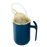 Auslaufsicherer Becher für ältere Menschen | Ergonomischer auslaufsicherer Becher mit Griff – Schnabeltasse mit Deckel für motorische Störungen – ideal für Angehörige und Kollegen
