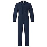 BWOLF Bravo Arbeitsoverall Herren Overall Herren Arbeitsoveralls Herren Arbeitskleidung mit Reißverschluss und 6 Taschen (Dunkelblau, S)