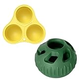Puzzleball für Hunde, Puzzleball für Hunde, 2 x interaktiver Leckerli-Ball, Hundespielzeug, Leckerli-Spender für Hunde, Leckerli-Spender für Hunde,