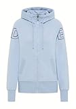 Elbsand Damen Sweatjacke Freizeitjacke mit Kapuze ESWKaire 70877 00 (DE/NL/SE/PL, Alphanumerisch, L, Regular, Regular, winter sky)