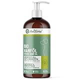 AniForte kaltgepresstes Bio Hanföl für Hunde & Pferde 1 Liter - 100% reines Barf Öl als Zusatz, Premium Hanföl, Naturprodukt ohne Zusätze