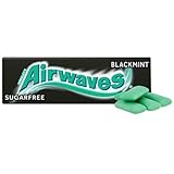 Wrigley's Airwaves Kaugummi, 14 g, Schwarz, Minze, zuckerfrei, 5 Packungen