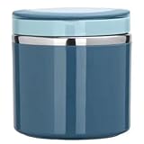 Suoumwa Termos para Comida Caliente Isolierte Suppenbehälter Edelstahl Lunchbox für Kinder Blau 630 Ml
