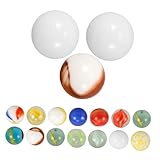DIKACA 60 Stück Glas Marmorspielzeug farbige Murmeln Wasser- Farbe Handwerk Ball Kind Marmorkugel Glasmurmeln Masse winzige Murmeln Glasmurmeln für den Garten Dekorationen für Aquarien