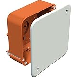 Hohlwand-Dose H 50 x L 105 x B 105 mm, Typ HV 100 KD, Orange, 1 Stück