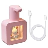 Mipow x Miffy Automatischer Seifenspender, berührungslos, 3 einstellbare Schaumstufen, intelligenter Sensor, Handseifenspender für Badezimmer, Küche, Heimbüro, Rosa,Weihnachtsgeschenke