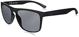 JACK & JONES Retro Vintage Unisex Sonnenbrille, Schwarz, UV400 Schutz, Kategorie 3 (CAT 3), Adult, Uni-Erwachsene, Unisex, Plastic, 2019