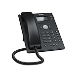 Snom D120 IP Telefon, SIP Tischtelefon, 2 SIP-Identitäten, PoE, Grafisches Display mit Hintergrundbeleuchtung, 360°-Benachrichtigungsanzeige, 5 vorbelegte Funktionstasten, Schwarz, 00004361
