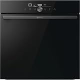 Gorenje OptiBake GO66E PIZZA350C Einbau-Backofen / 77L / PizzaPlus/Pizzamode 350°C/PyroClean/Heißluft/AirFry/PerfectGrill/Kindersicherung/schwarz