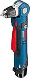 Bosch Professional 12V System Akku Winkelbohrmaschine GWB 12V-10 (ohne Akkus und Ladegerät, in L-Boxx) GWB 12V-10 Professional blau/schwarz/rot