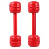 CHICAMPERA 2 Stück Holzhanteln Mittelgroßes Gymnastikspielzeug aus Holz für Hand augen koordination Krafttraining Vorschule Jungen Mädchen