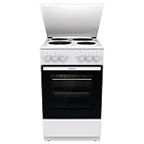 Gorenje GE5A23WH Standherd,  74 Liter, PerfectGrill, Pizza Mode 300°C, AquaClean, Made in Europe, weiß