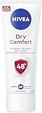 NIVEA Dry Comfort Deo Creme, Antitranspirant mit 48h Schutz gegen Schweiß und Geruch, pflegendes Deodorant mit Dual Protect Formel ohne Ethylalkohol (75ml)