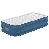 Bestway AlwayzAire Single-Luftbett mit integrierter Doppelpumpe, 191 x 97 x 46 cm, 1 Person, Bis 150 kg, Vinyl, USB-Anschluss, Nachtlicht, DEKRA-geprüft, Aufbewahrungstasche und Reparaturflicken