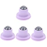 Beaupretty 4 Stück Rollerball-Massagegerät Schröpfbecher stachelig Schaum massagematte ganzkörpermassage massagegurt werkzeug entspannendes Massagegerät Lymphmassagegerät Abs Lavender