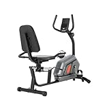 ISE Liegeergometer für zuhause, 8 Stufen Widerstand Ergometer Heimtrainer mit Magnetbremse Display & Tablethalterung, bis 100 kg