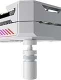 upHere GPU-Halterung, Grafikkartenhalterung, vertikal, verstellbar, Aluminium, höhenverstellbar, mit Magnet, S (26 mm-50 mm), Weiß, GB26T