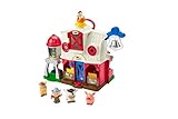 Fisher-Price - Little People Bauernhof der glücklichen Tiere - Mehrsprachige Edition, interaktives Playset mit Smart Stages-Lernen, Spielzeug für Kinder 1 Jahre, HPF43