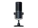 Razer Seiren Elite - USB Kondensator-Mikrofon für Streaming (Kompakt mit integriertem Schockdämpfer, Superniere Aufnahmemuster, Hochpass-Filter, Digital/Analog-Limiter) Schwarz