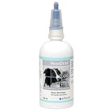 Alfavet HexoClean saurer Ohrreiniger für Hund und Katze mit ohrfreundlichem Weichgummiapplikator, Chlorhexidin und Salicylsäure, 150ml Plastikflasche