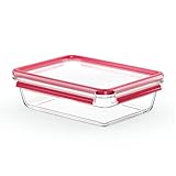 EMSA Clip & Close Glas Frischhaltedose, rechteckig, 2 L, 100...
