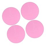 Toyvian 4 Stück Silikon Backmatten Runde 30cm Antihaft Teigausrollmatte mit Messskala Hitzebeständig Rutschfest Wiederverwendbare Backunterlage für Kuchen Pizza Kekse