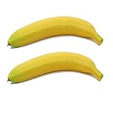 Ogquaton Künstliche Bananen Home Dekorative Gefälschte Obst Bananen Form 2 Stück Robust und kostengünstig