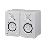 Yamaha HS3 Studiomonitore – 2-Wege Aktivlautsprecher, Paar, Bassreflex 3,5' 52W, Hohe Qualität, Flacher Frequenzgang, Fortschrittliche Raumsteuerung, für Musikproduktion, Inhaltserstellung - Weiß