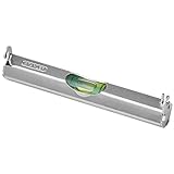 Stanley Schnurwasserwaage (leichte Aluminiumausführung, 2 Haken für Schnurnutzung, flache Unterseite) 0-42-287, Silber