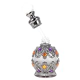 ULTECHNOVO Parfümflasche Glas 15 ml Rund Schwarz Nachfüllbarer Behälter für Ätherische Öle und Aromatherapie aus Langlebigem Material Auslaufsicher und Reisefreundlich