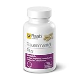 Raab Vitalfood Frauenmantel plus, 90 Kapseln, vegan, mit Auszügen aus Frauenmantelkraut und Mönchspfefferfrucht, mit Eisen, Magnesium, Zink, Biotin, Coenzym Q10 und Vitamin C