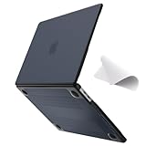 eleger bruchsicher Hülle kompatibel mit MacBook Pro 13 Zoll M2/M1 A2338 A2251 A2289 A2159 A1989 A1708 A1706, Ausgabe 2022-2016, schwarzer TPU Stoßstange & Harte PC Case, Matt schwarz