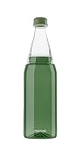 PROFINO Sparkle Trinkflasche Kohlensäure Geeignet 700ml / 0,7 Liter Grün, Hochwertige Tritan-Wasserflasche mit Schraubverschluss, BPA frei, Auslaufsicher, Geschmacksneutral, Spülmaschinenfest