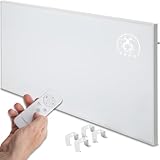 Heidenfeld Infrarotheizung HF-HP140 | 800 Watt bis 20 m² | 3in1 Steuerung via App | Fernbedienung | Touch-Bedienfeld | Mobile Elektroheizung | Infrarot Heizkörper mit Thermostat (HF-HP140 800 Watt)