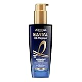 L'Oréal Paris Pflegendes Serum für weiches und glänzendes Haar, Wirkt langanhaltend gegen Frizz, Hinterlässt keine Rückstände, Mit Kamelienblütenöl, Elvital Öl Magique Midnight Serum, 1 x 100 ml