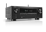 Denon AVR-S970H 7.2-Kanal AV-Receiver, HiFi Verstärker, Dolby Atmos, DTS:X, 8K Ultra HD, HEOS Built-in, 6 HDMI Eingänge, WLAN, Bluetooth - Schwarz