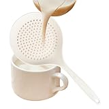 Bratlöffel – Skimmer Schöpflöffel | Skimmer Löffel, Sieb, Schaufel Sieb, Nudelsieb, Kochutensilien, große Siebe, langer Griff, hitzebeständig für Spaghetti, Nudeln,