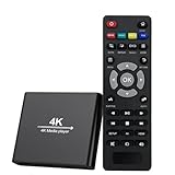 ZUMKUNM 4K Ultra-HD Digital Media Player for USB Drives and MicroSD Cards with 4K HDMI and Analogy AV, Digital Signage,Automatic Playback,Resume and Looping Capability,H.265 Videos Music Photos...