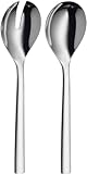 WMF Nuova Salatbesteck Edelstahl 25 cm, klein, Salatgabel und Servierlöffel, Cromargan Edelstahl poliert, glänzend, spülmaschinengeeignet