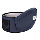 Weyying Baby Hüftsitz, Baby Hüftsitz Einstellbar, Babytrage Für, Neugeborenes Taille, Ergonomische Babytrage, für Kinder im Alter von 3-36 Monaten (Blau)