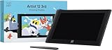 XPPen Artist 12 3rd Grafikdisplay mit 8 Schnelltasten 99% sRGB, 8 bit Farbtiefe, X4 Stift 16384 Druckstufen, grafiktablett kompatibal mit Win, Mac, Linux, Android