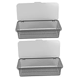 TIDTALEO 2Stücke Essstäbchenbehälter mit Abtropfschale Langlebig Platzsparend Multifunktional für Restaurant aus Robustem Material für Besteckorganisation