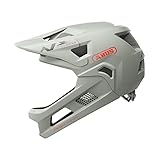 ABUS MTB-Helm YouDrop FF - Fullface-Helm für Kinder und Jugendliche - für den Einstieg in den Mountainbikesport - mit abnehmbarem Kinnschutz - Grau, Größe S