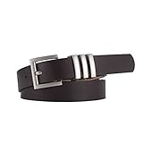 Dünner Taillengürtel für Damen, Senior Senior Sense, Mode, alle Jeans, Kleid, Gürtel, Herren, Ledergürtel, Größe 38, coffee, Einheitsgröße