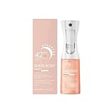 Sonnencreme,Sonnencreme Spray,Sonnenschutzspray LSF42,Wasserfest Natur-Formel,sonnenschutz body mist 200ml,Aerosol für Gesicht & Körper&empfindliche Haut