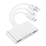 Pyrrhonian 5-in-1-Kartenleser, OTG-Adapter, Speicherkartenleser, USB-C- und USB-A-Geräte mit Micro-SD- und SD-Kartensteckplätzen, unterstützt SDHC/SDXC